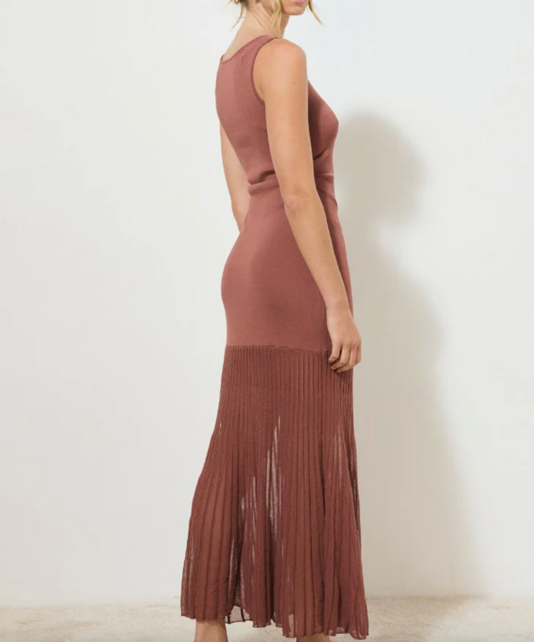 Reflection Knit Dress Cognac
