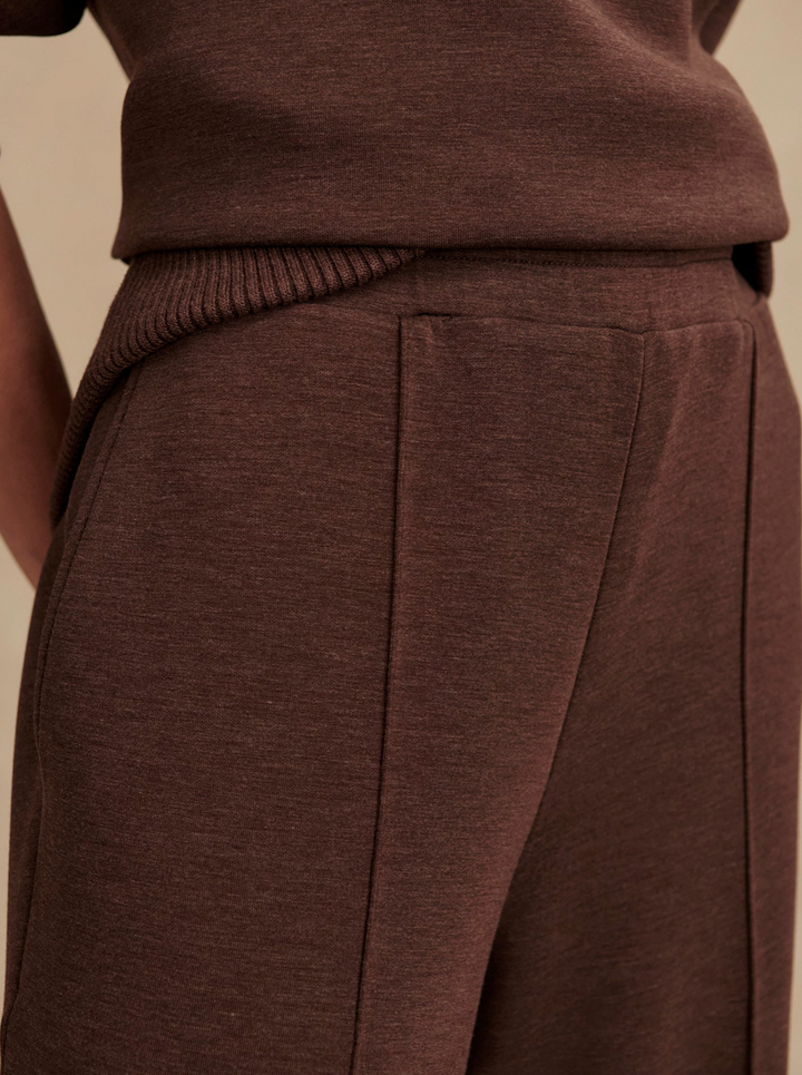 The Wide Leg Pant 30 Coffee Bean Marl