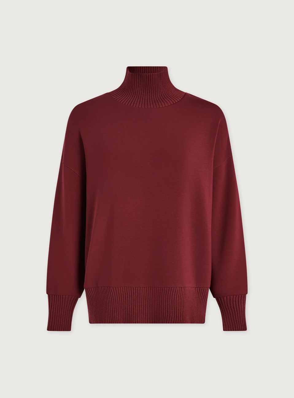 Barker High Neck Sweat New Maroon