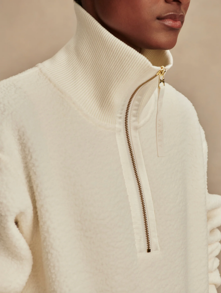 Roselle Half Zip Fleece Egret