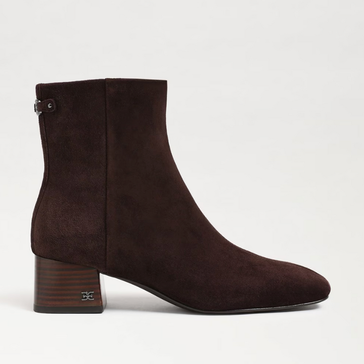 Paige Bootie Suede Cafe Noir