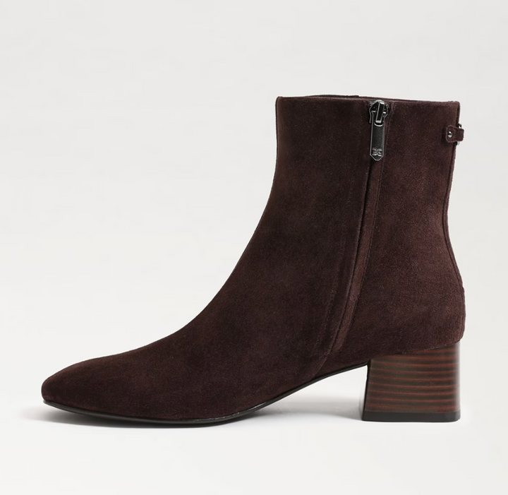 Paige Bootie Suede Cafe Noir