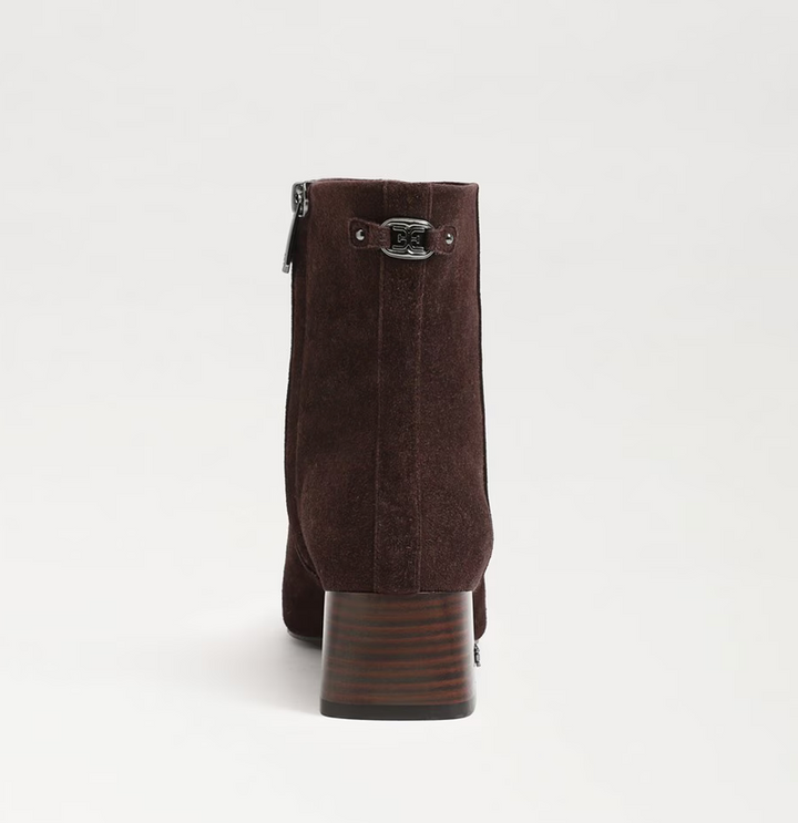 Paige Bootie Suede Cafe Noir
