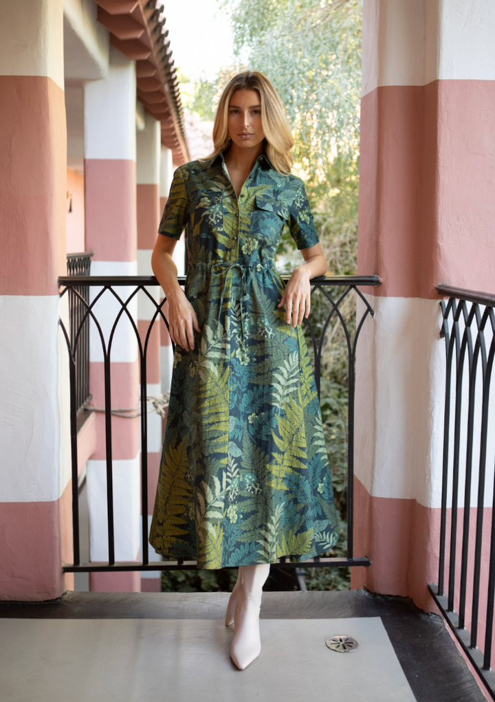 Kelli Maxi Dress Midnight Fern