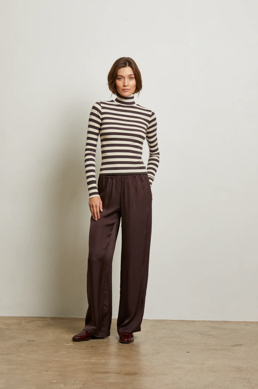 Camile Satin Wide Leg Pant