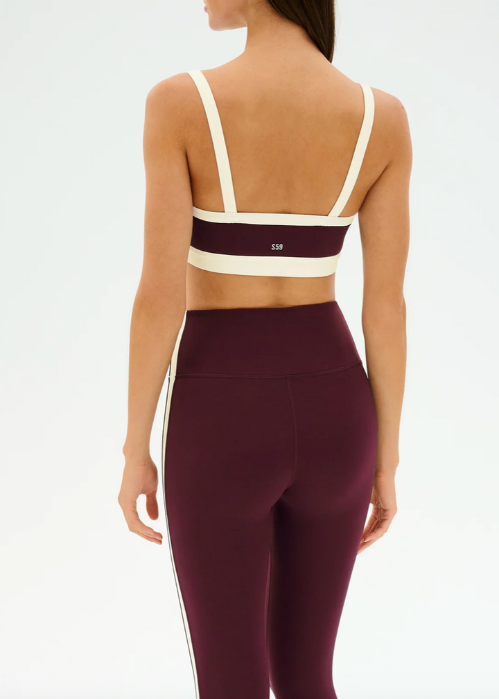 Monah Rigor Bra Dk Cherry/Creme