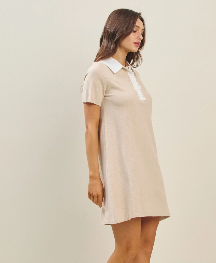 Adele Knit Dress Oatmeal