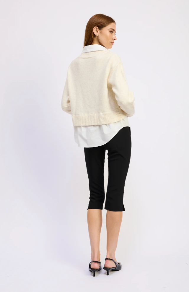 Stenston Mixed Media Pullover