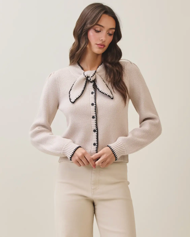 Clarissa Sweater Sand/Black