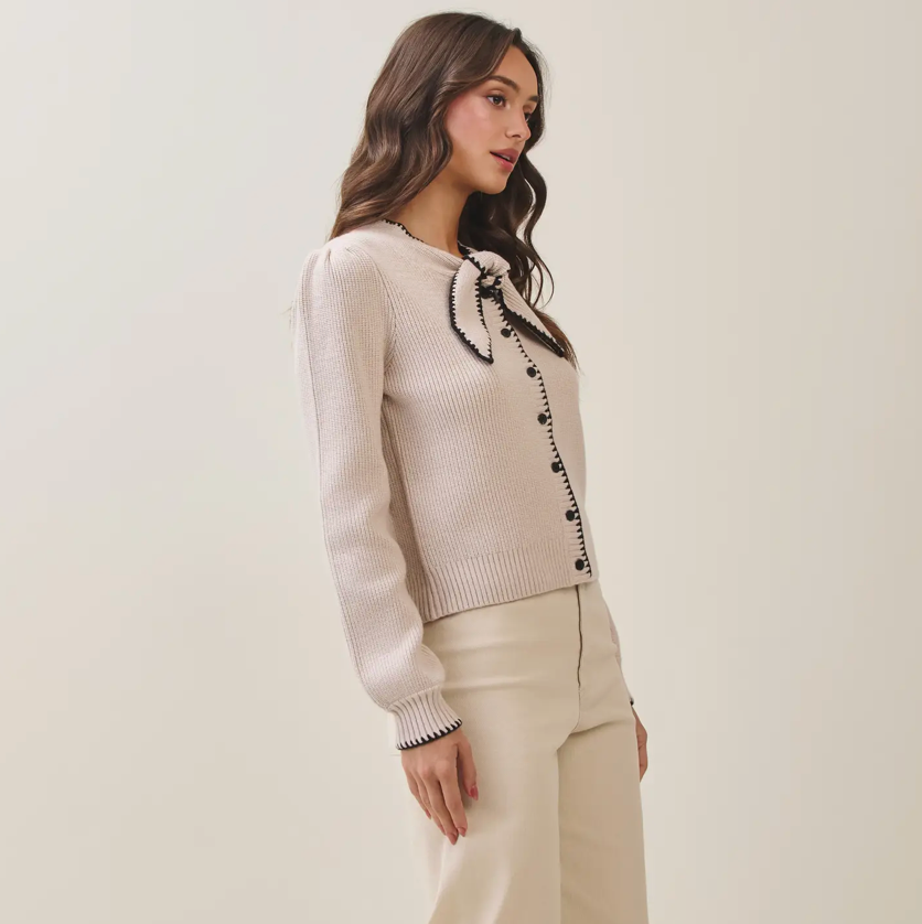 Clarissa Sweater Sand/Black