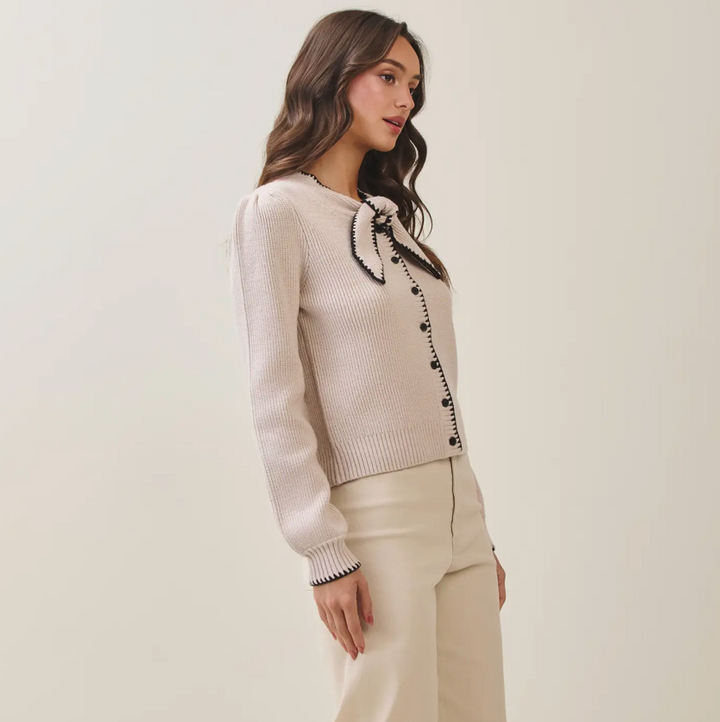 Clarissa Sweater Sand/Black