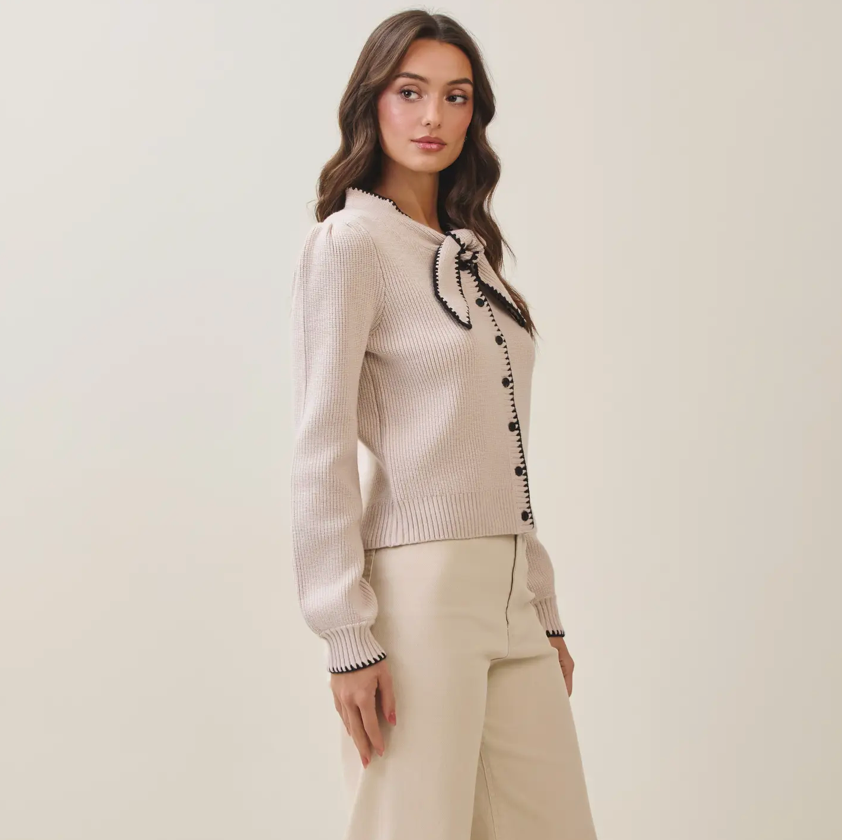 Clarissa Sweater Sand/Black