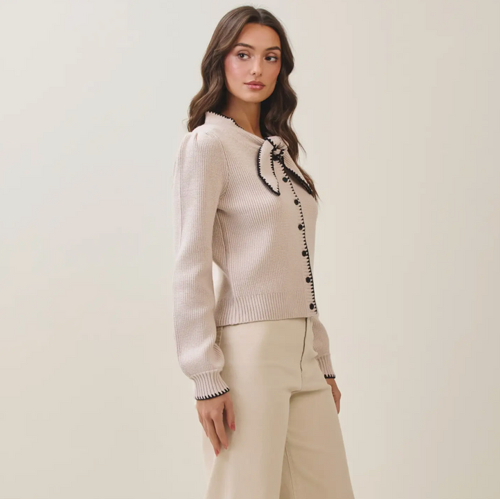 Clarissa Sweater Sand/Black