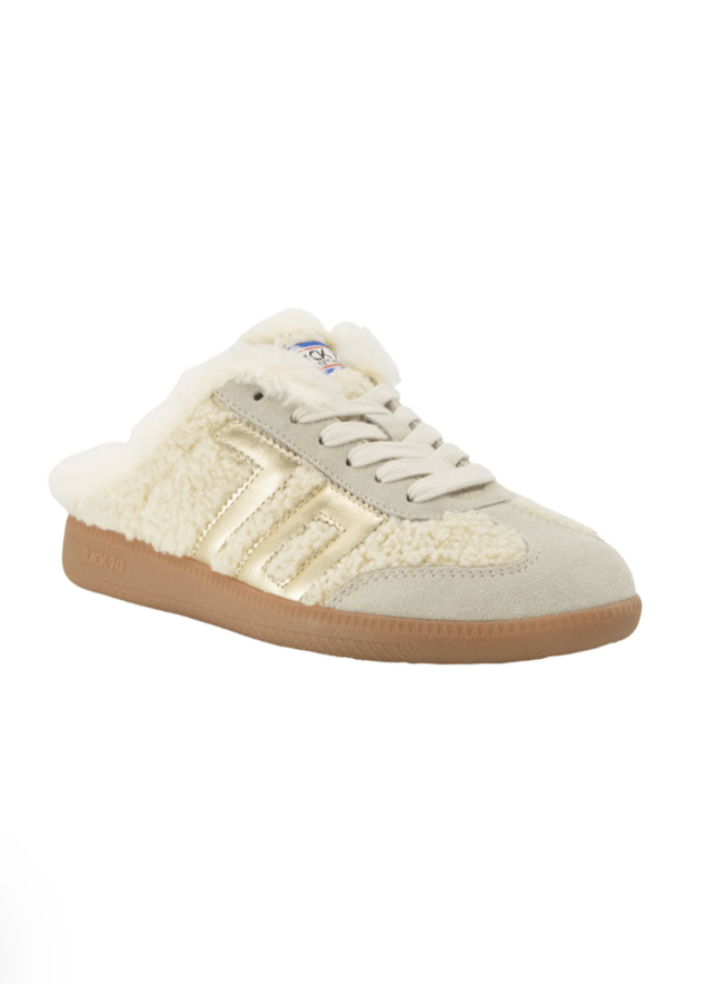Easter FL Backless Sneakers Butter Gold
