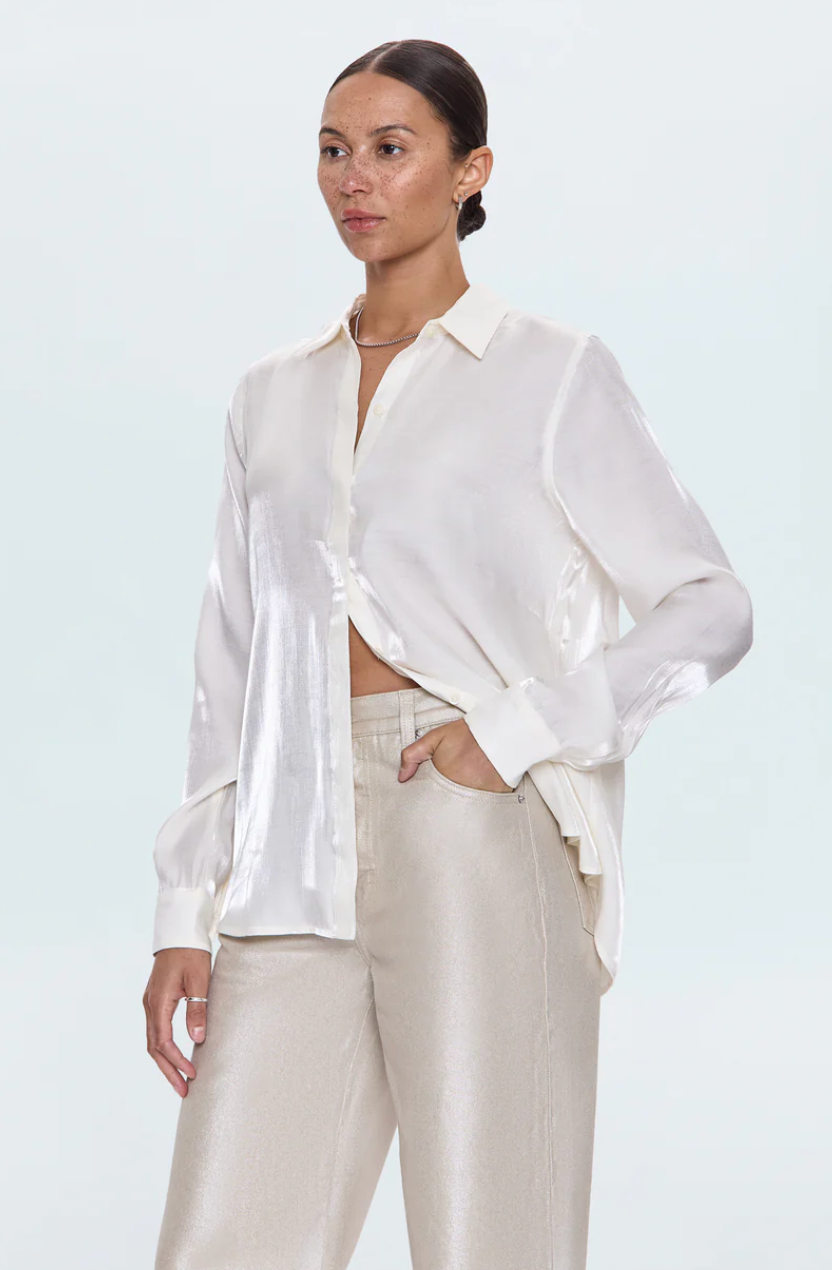 Tilda Button Up Ecru