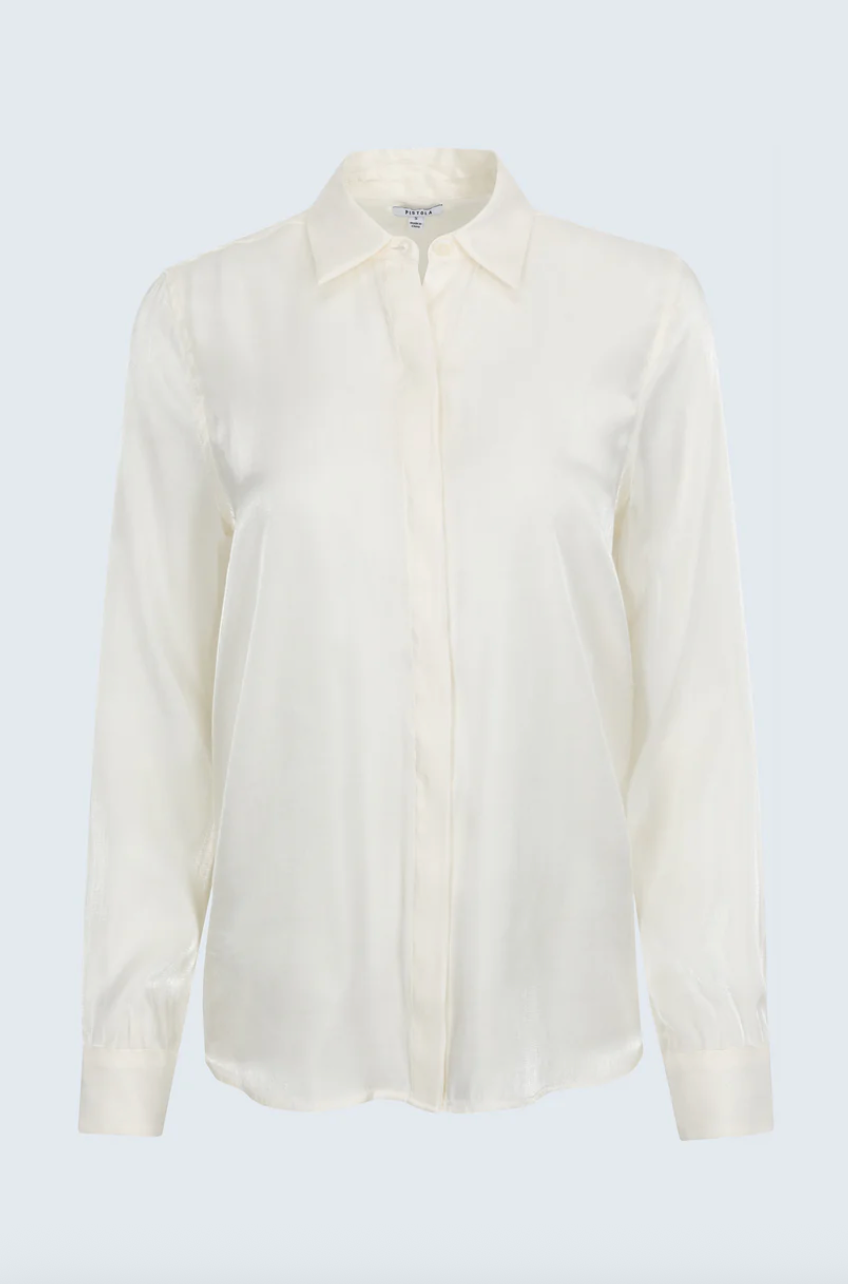Tilda Button Up Ecru