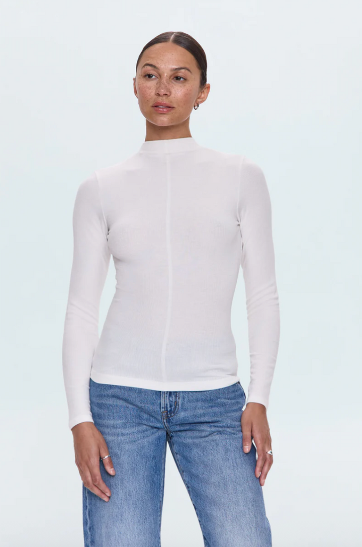 Dara Long Sleeve Top Ecru