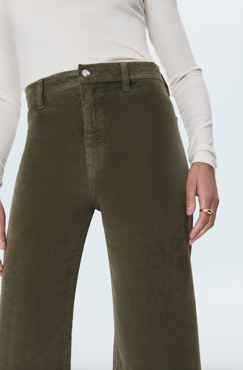 Penny High Rise Wide Leg Crop Sequoia