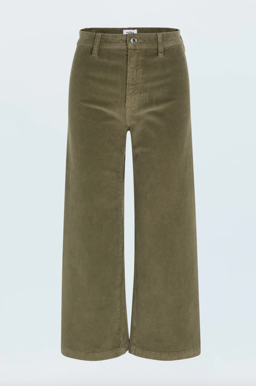 Penny High Rise Wide Leg Crop Sequoia