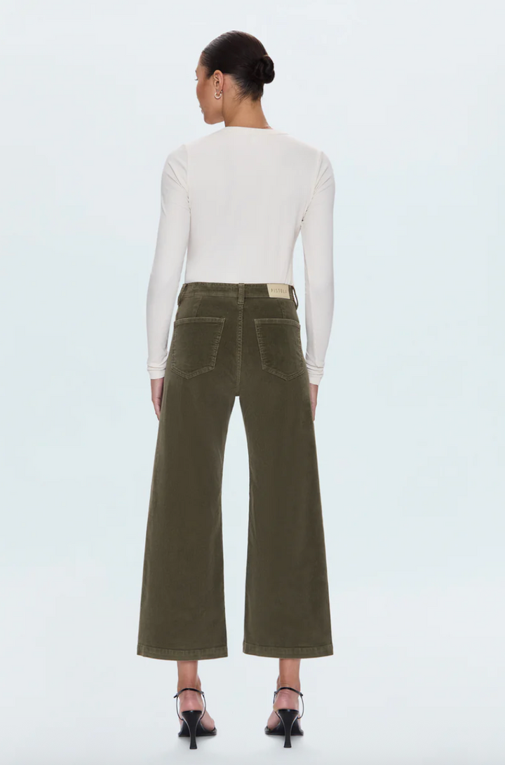 Penny High Rise Wide Leg Crop Sequoia