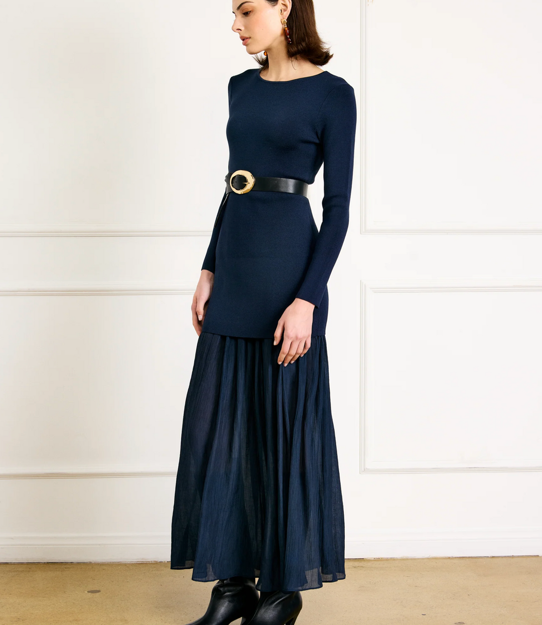 Gemma Mix-Media Dress