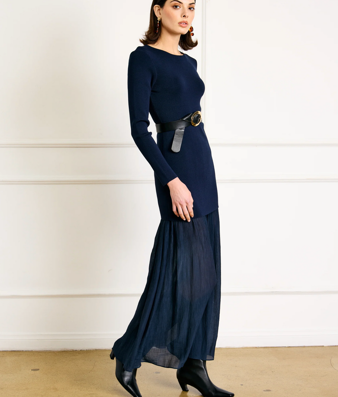 Gemma Mix-Media Dress