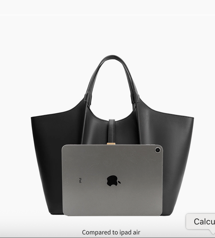 Malia Black Recycled Vegan Tote Bag