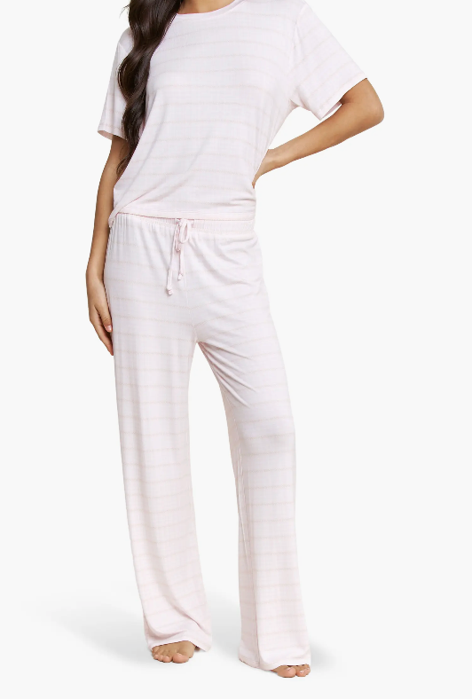 All American Pajamas Pink Houndstooth