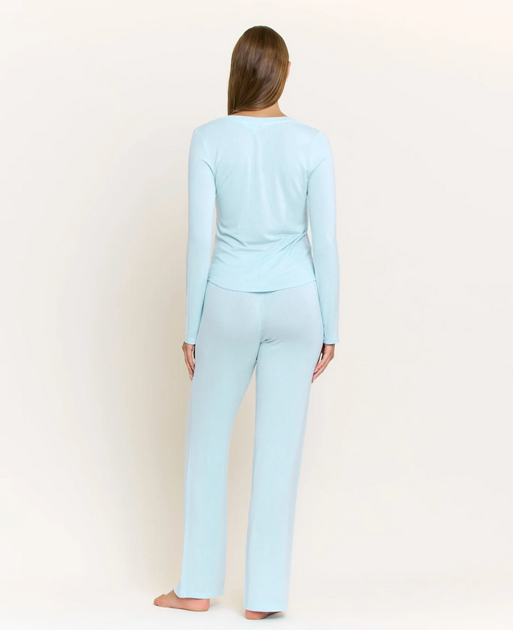 Dreamland Long Henley Set in Frosty