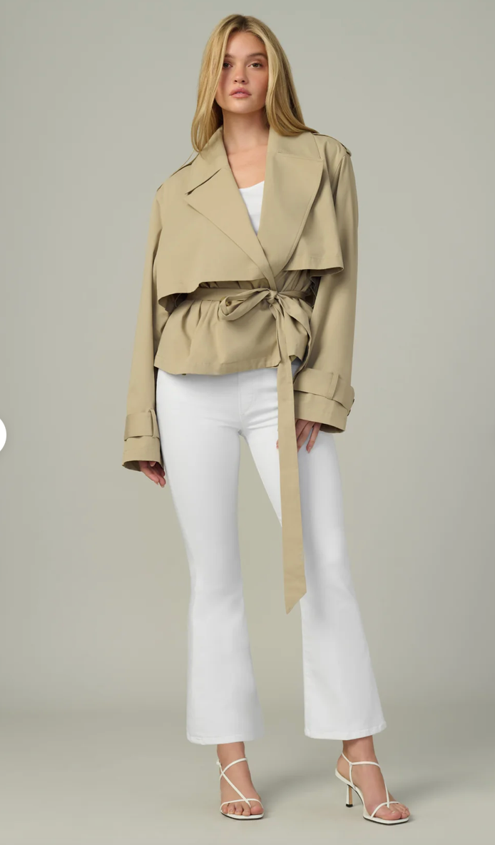 The Liz Cropped Trench Coat