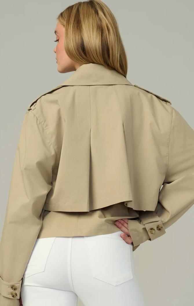 The Liz Cropped Trench Coat