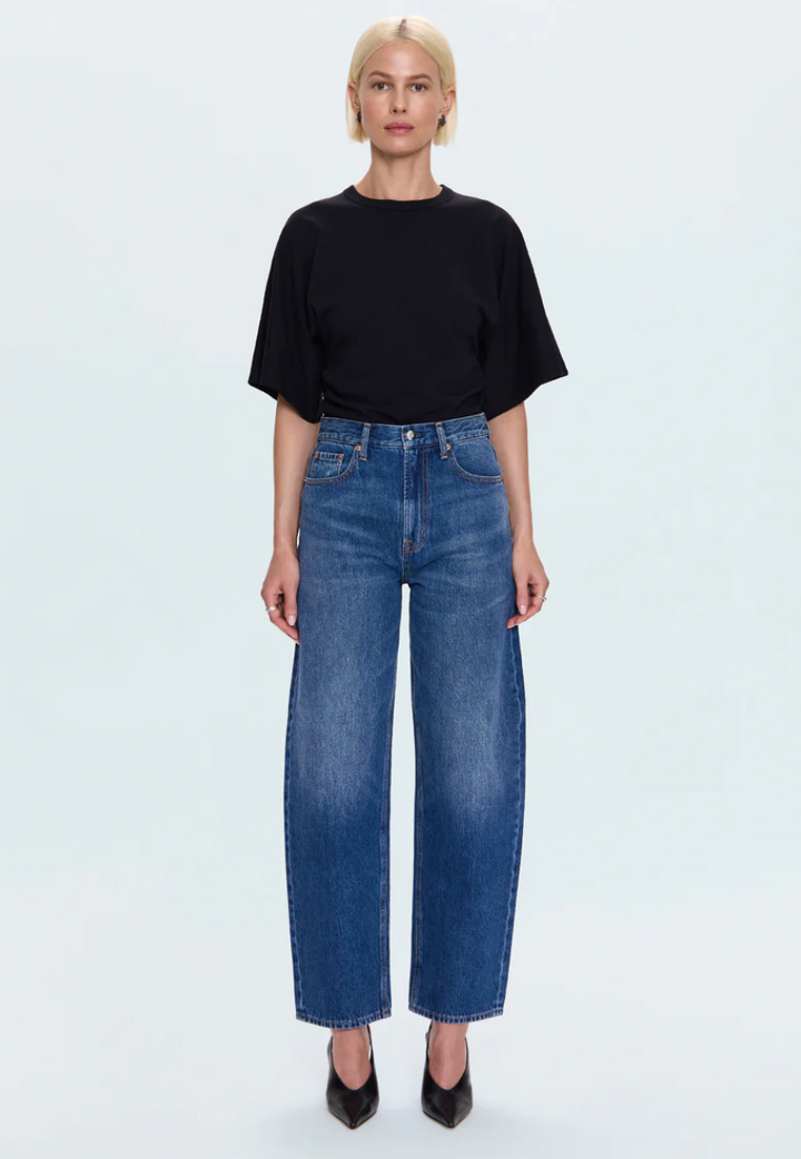 Wes High Rise Barrel Jean Premiere