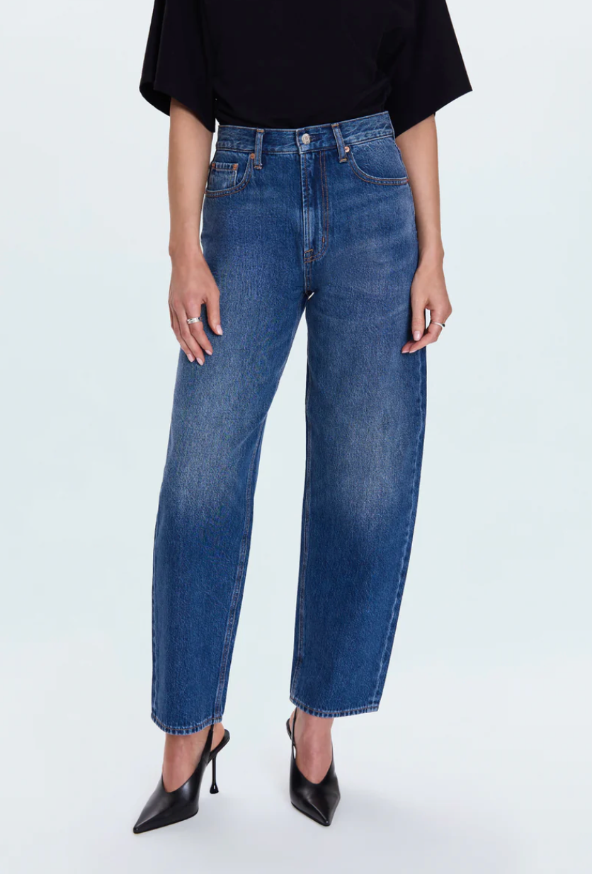 Wes High Rise Barrel Jean Premiere