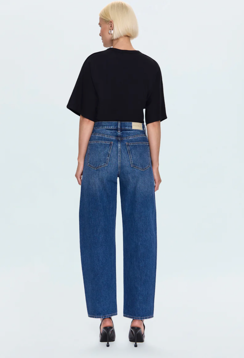 Wes High Rise Barrel Jean Premiere