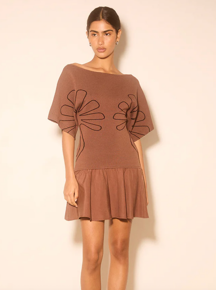 Venture Knit Combo Mini Dress