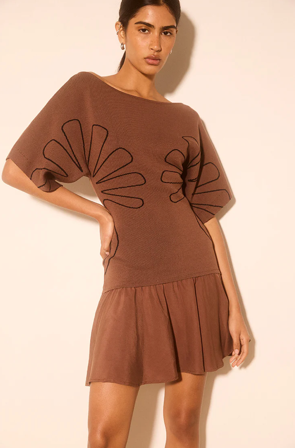 Venture Knit Combo Mini Dress