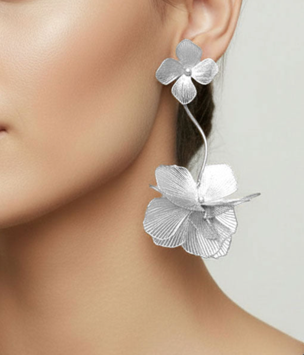 Scottie Statement Earrings Rhodium