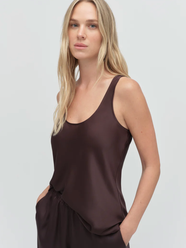 The Clean Cut Tank Espresso