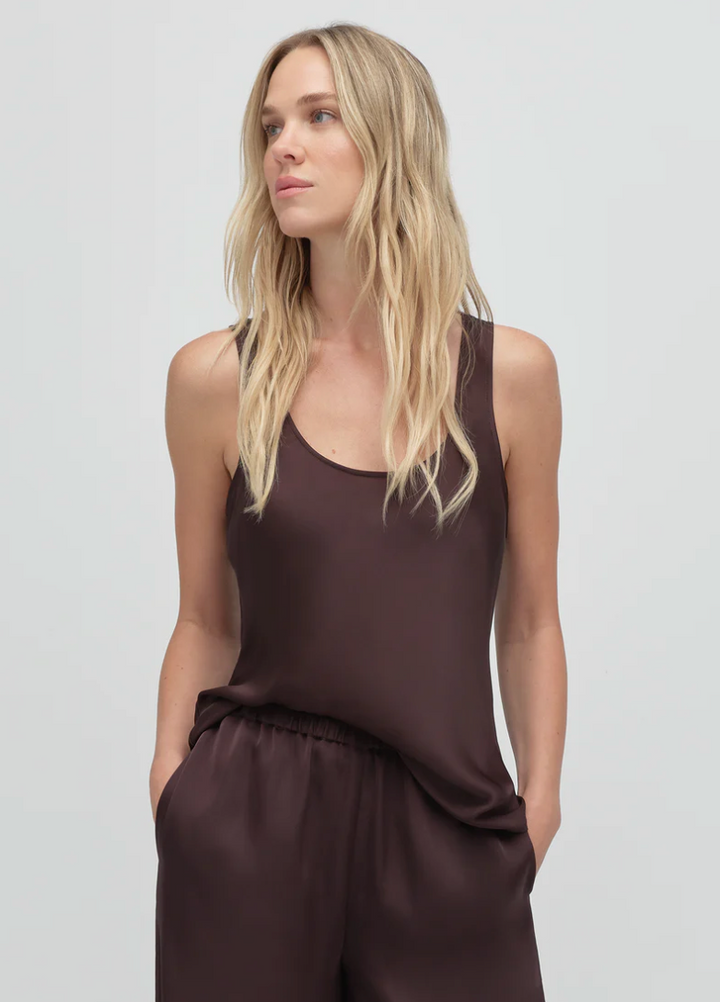 The Clean Cut Tank Espresso