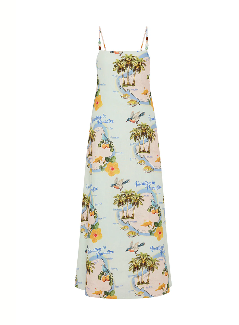 Heidi Dress Palm Paradise