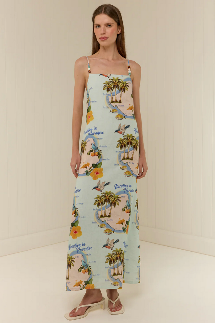 Heidi Dress Palm Paradise