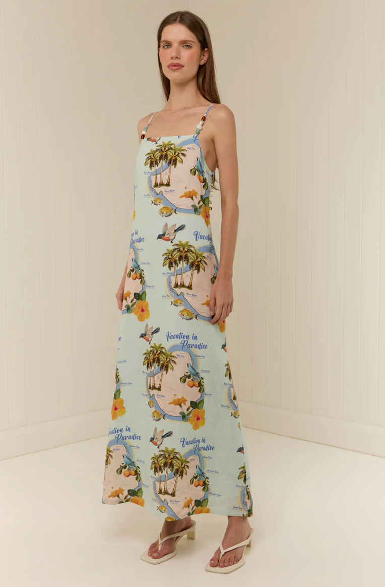 Heidi Dress Palm Paradise