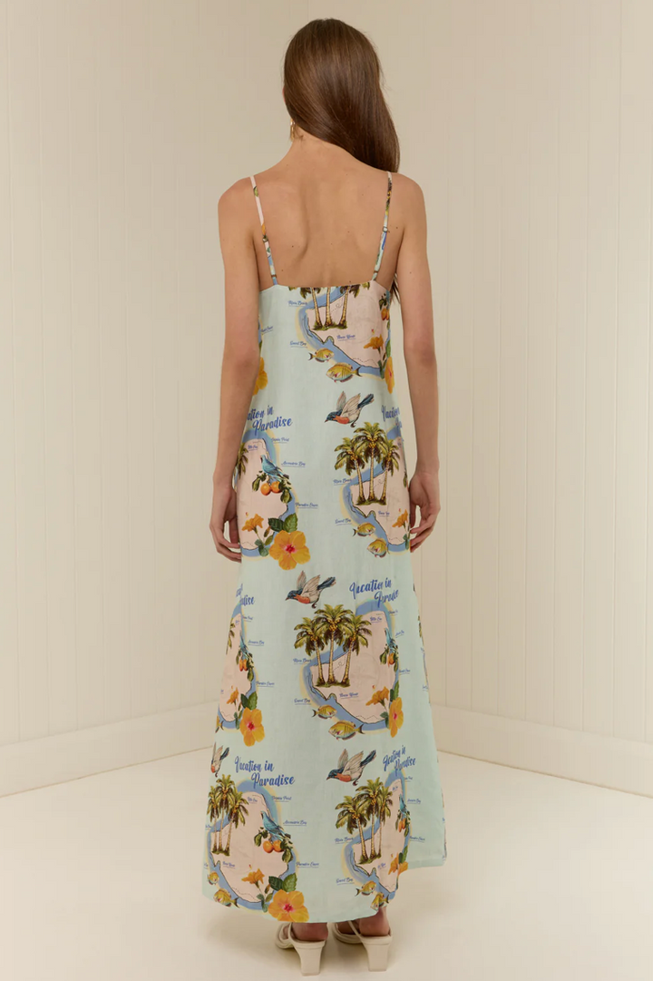 Heidi Dress Palm Paradise