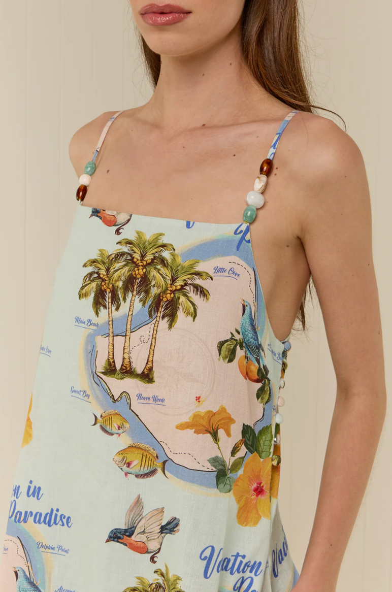 Heidi Dress Palm Paradise