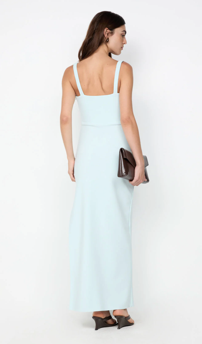 Leora Tuck Maxi Dress Arctic Blue