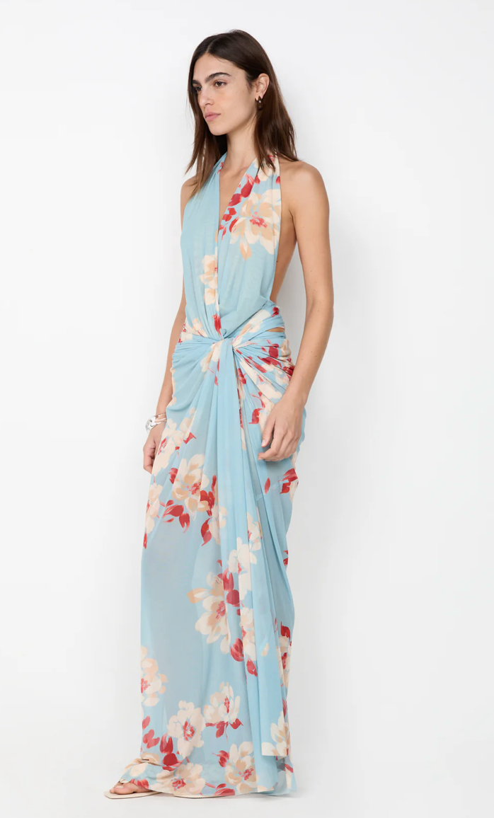 Calliope Drape Maxi Dress Sonara Floral