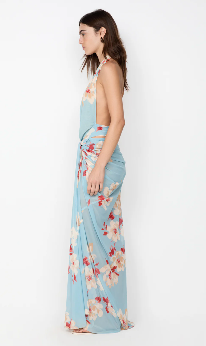Calliope Drape Maxi Dress Sonara Floral
