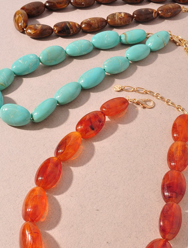 Ava Necklace Dark Brown