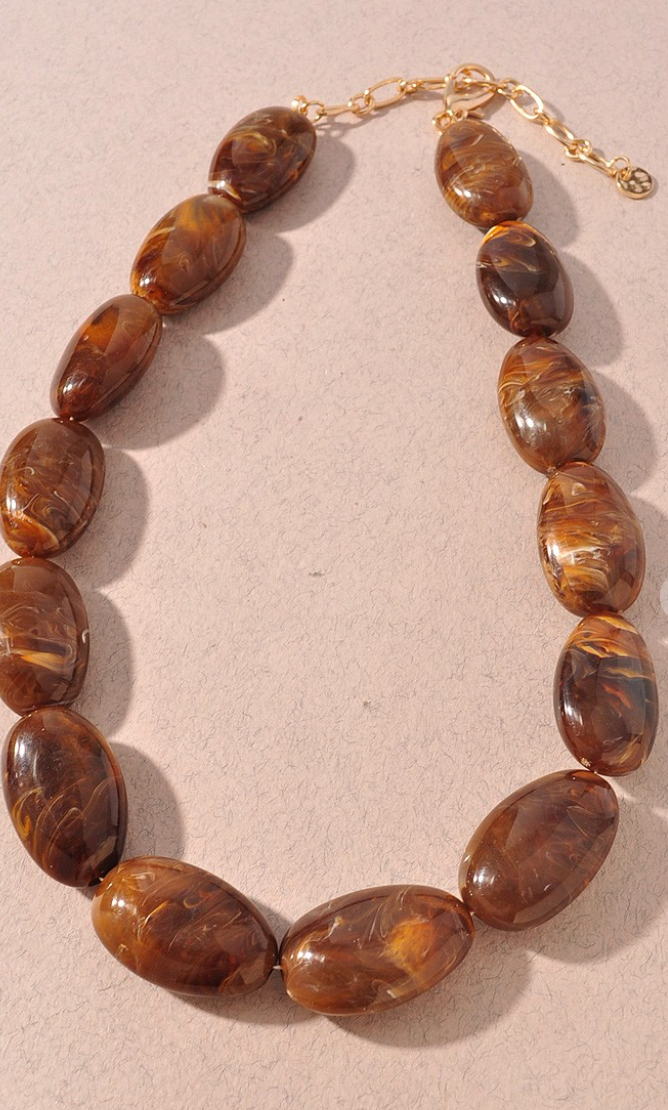 Ava Necklace Dark Brown