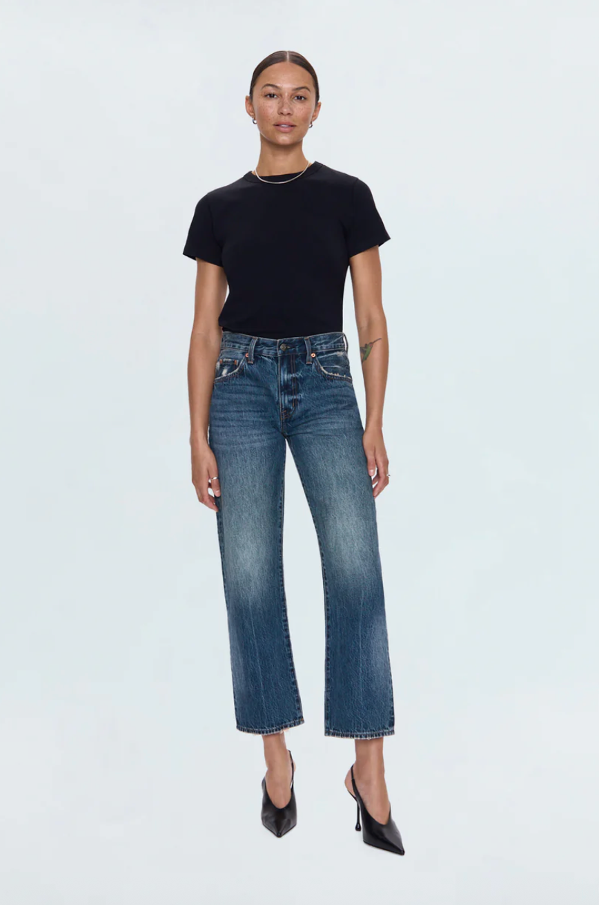 Lexi Mid Rise Bowed Straight in Artisan